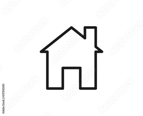 Constraction line icon on white background