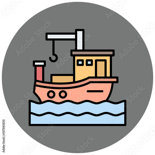 Fishing Boat Icon