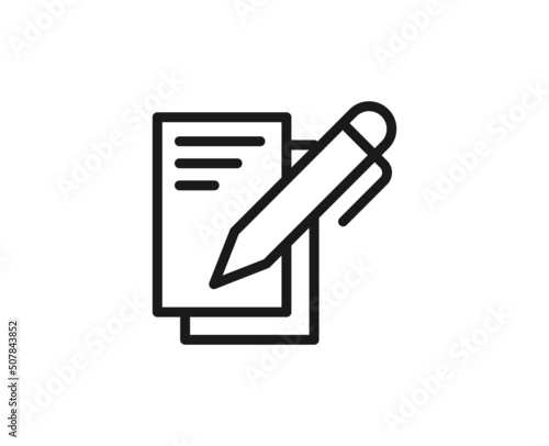 Constraction line icon on white background