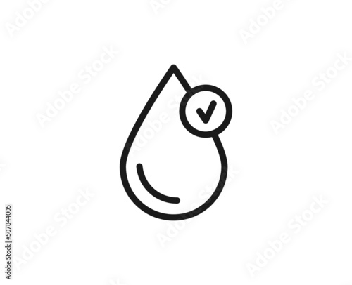 Beauty line icon on white background