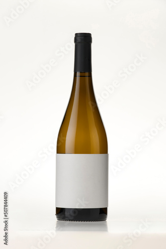 white bottle with cork