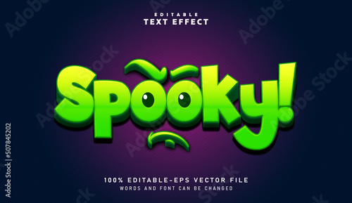 3D Spooky! text effect - Editable text effect