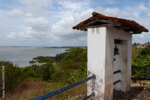Bells of the bell tower of the chapel of Nossa Senhora do Desterro in Alcântara in Brazil. According to popular culture, any wish granted needs to ring the bell three times.