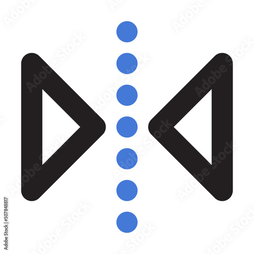 reflect transform horizontal icon illustration