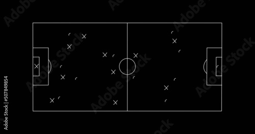 Image of football game plan on blackboard © vectorfusionart