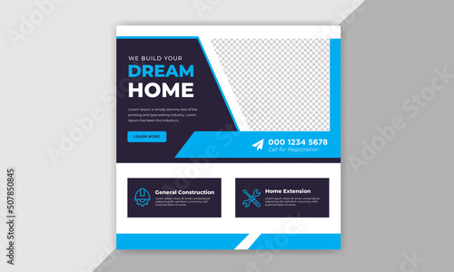 Real Estate Social Media Post & Web banner, Digital Marketing Post Template, Social Media Banners.