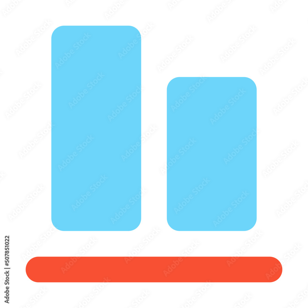 vertical align bottom icon illustration vertical align bottom icon illustration