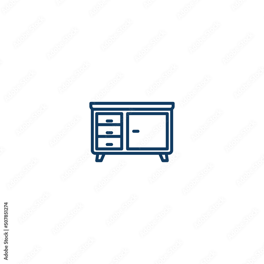 Desk Table Furniture line icon. linear style sign for mobile concept and web design. Desk Table Furniture outline vector icon. Symbol, logo illustration. Vector graphic Desk Table Furniture line icon. linear style sign for mobile concept and web design. Desk Table Furniture outline vector icon. Symbol, logo illustration. Vector graphic