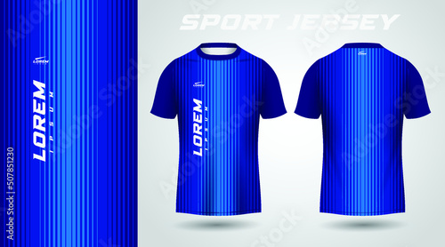 blue t-shirt sport jersey design