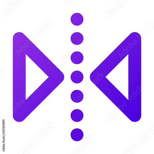 reflect transform horizontal icon illustration