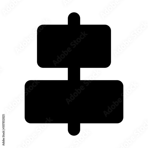 horizontal align center icon illustration