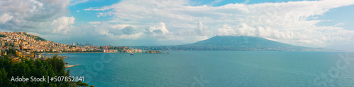Panoramic view of Vesuvius volcano