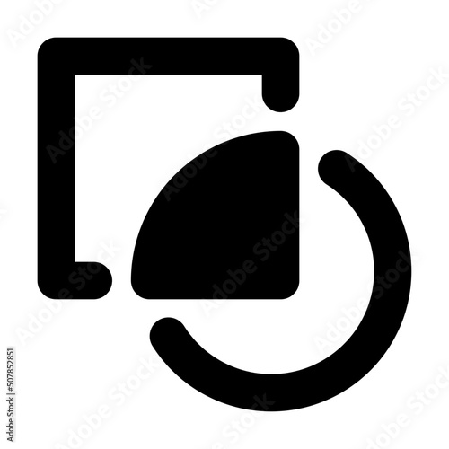 intersect shape icon illustration