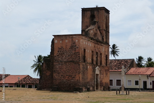 Ruins of the construction of the Igreja Matriz de São Pedro in Alcantara, Maranhão, Brazil. photo