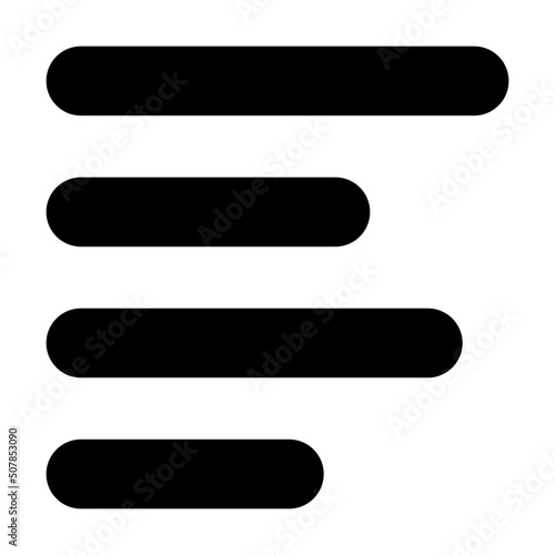 align text left icon illustration