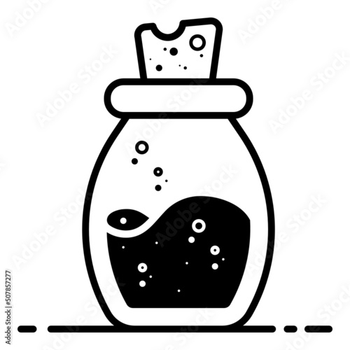 potion bottle icon illustration