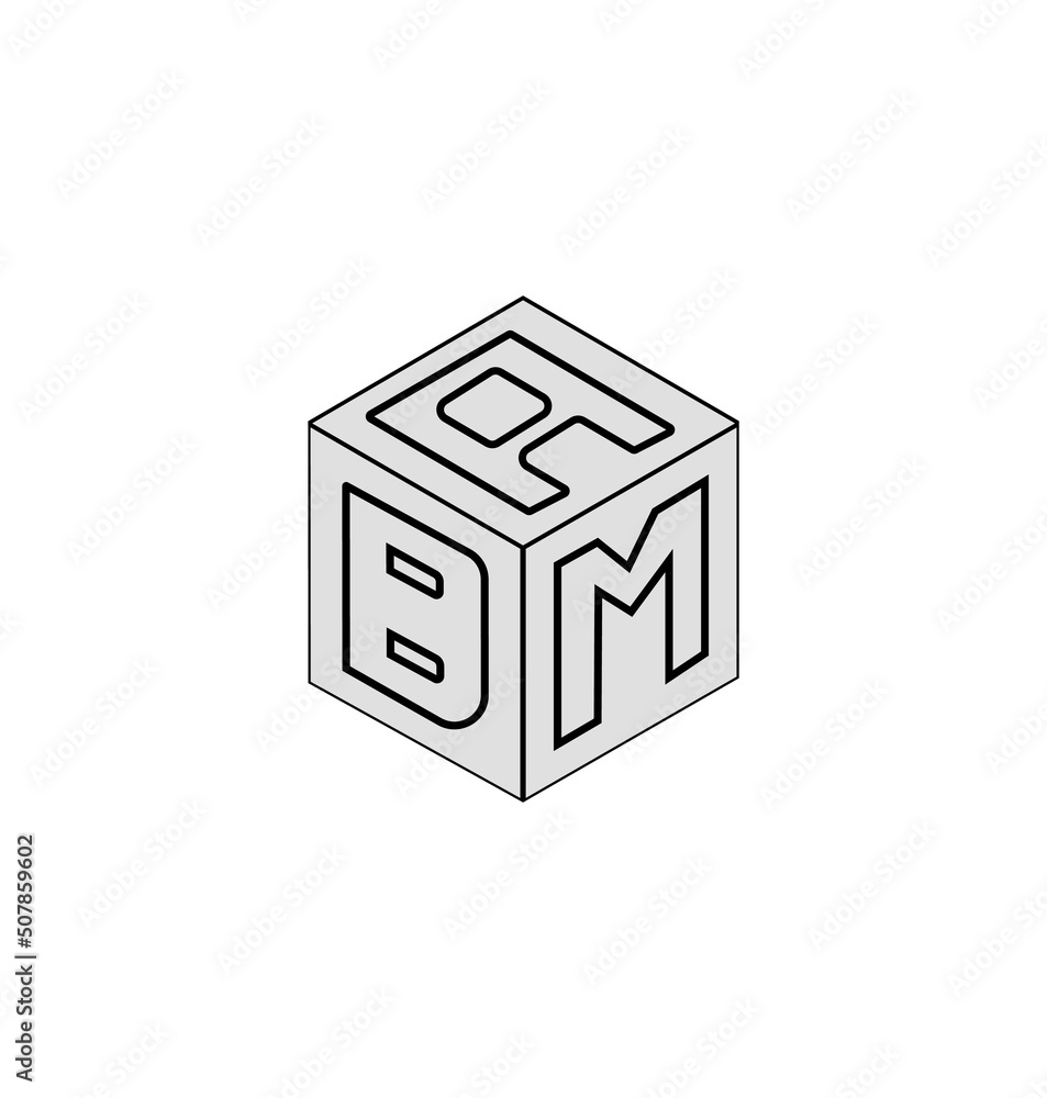 Letter logo design, Cube logo design. Letter logo design, Cube logo design.