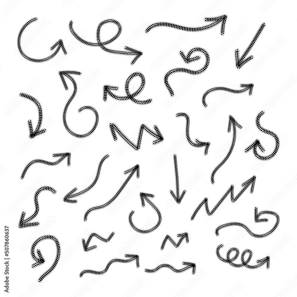 A set of arrows. A sign, a symbol. Vector A set of arrows. A sign, a symbol. Vector