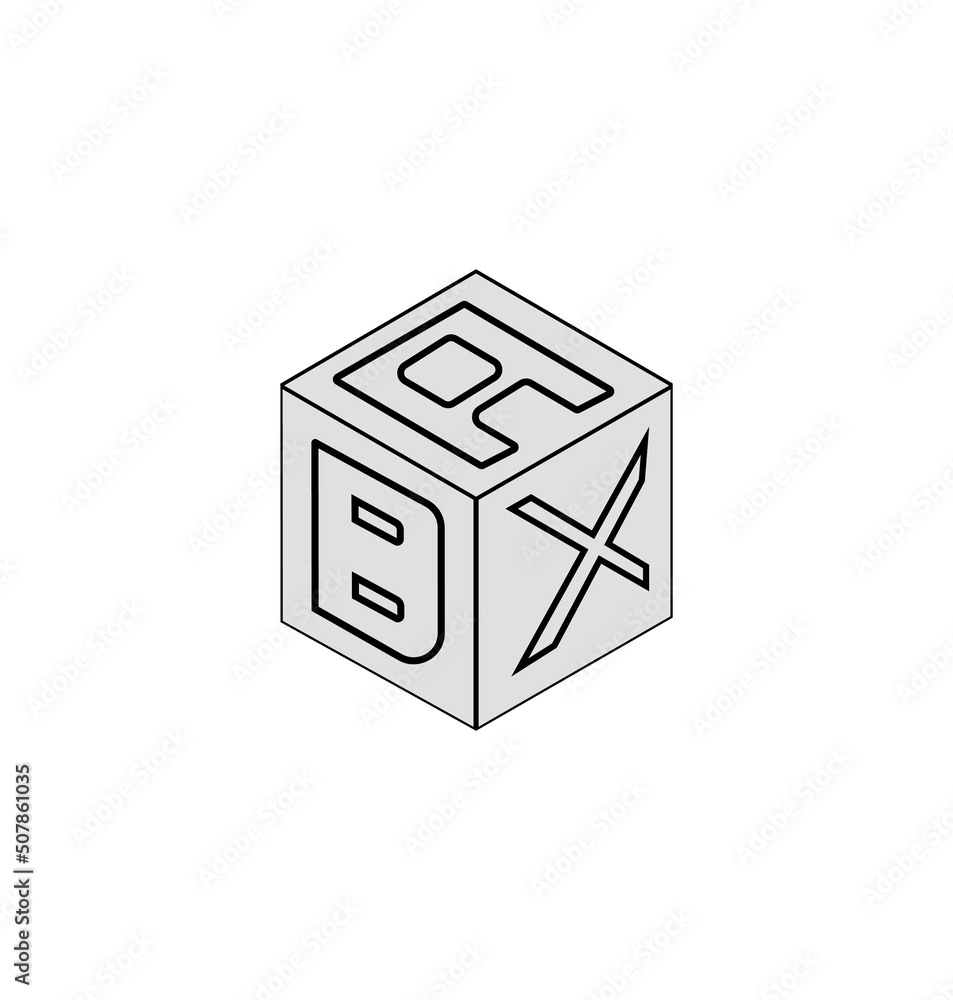 Letter logo design, Cube logo design. Letter logo design, Cube logo design.