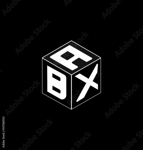 Cube letter logo design, font logo design, unique logo design.