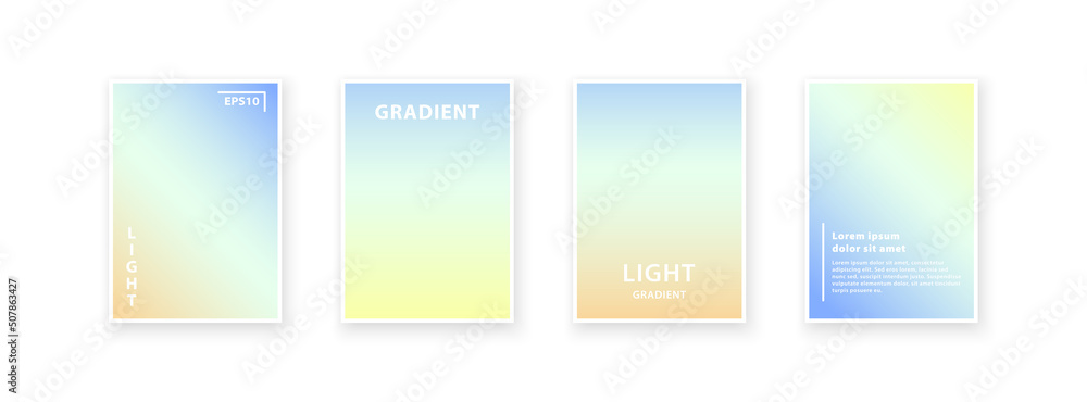 Cover design with a soft background. Modern blurred vector pattern. Fantasy soft background.