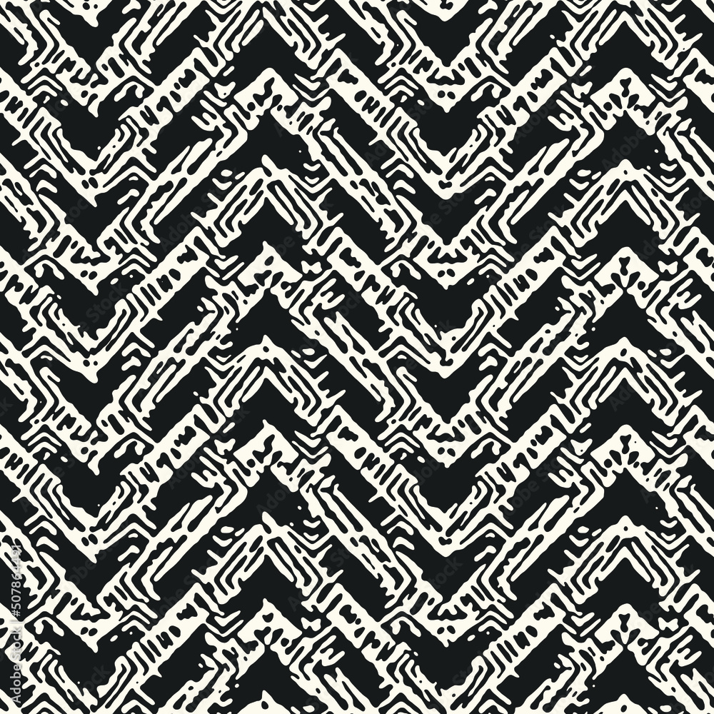 Monochrome Aztec Chevron Pattern Monochrome Aztec Chevron Pattern