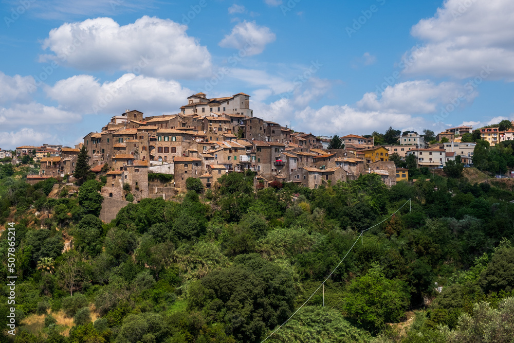 Castelnuovo di Porto, small town near Rome, considered one of the most beautiful villages in Italy.