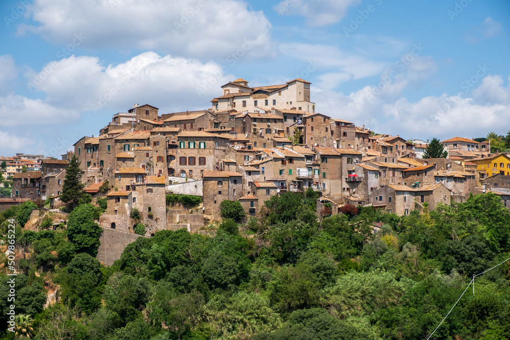Castelnuovo di Porto, small town near Rome, considered one of the most beautiful villages in Italy.