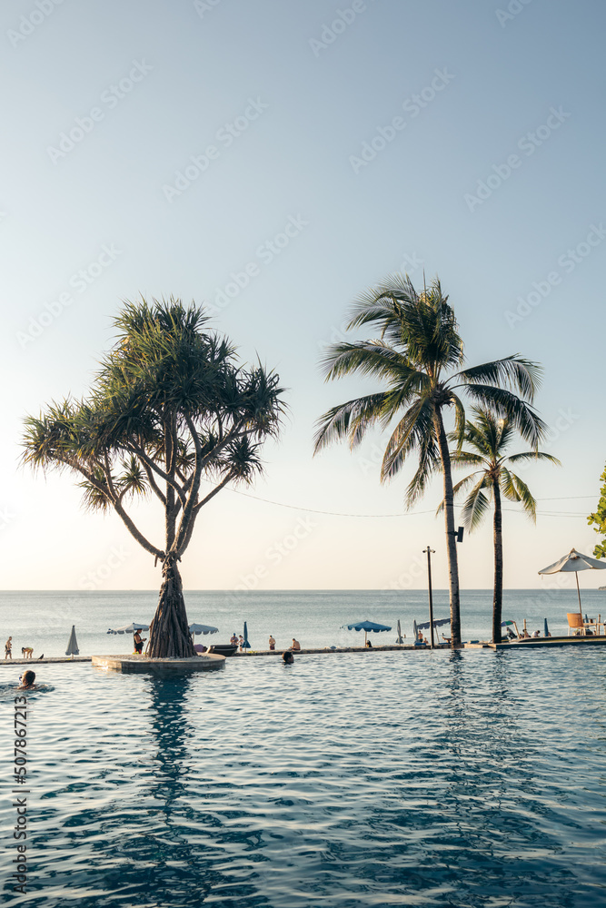 Beach side pool in Phuket, Thailand, Southeast Asia