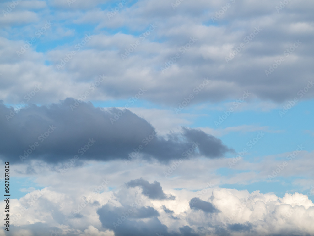 overcast sky. Dark clouds. Clouds in the sky.