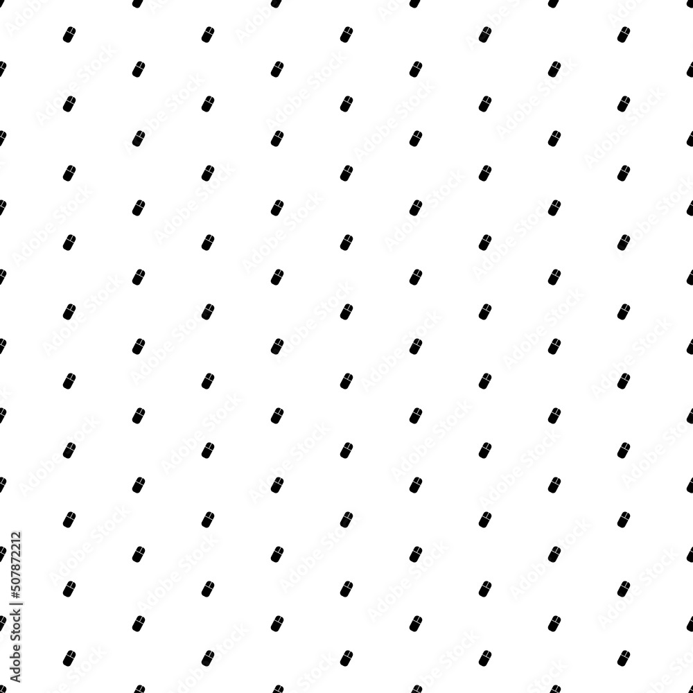Square seamless background pattern from geometric shapes. The pattern is evenly filled with small black computer mouse symbols. Vector illustration on white background Square seamless background pattern from geometric shapes. The pattern is evenly filled with small black computer mouse symbols. Vector illustration on white background