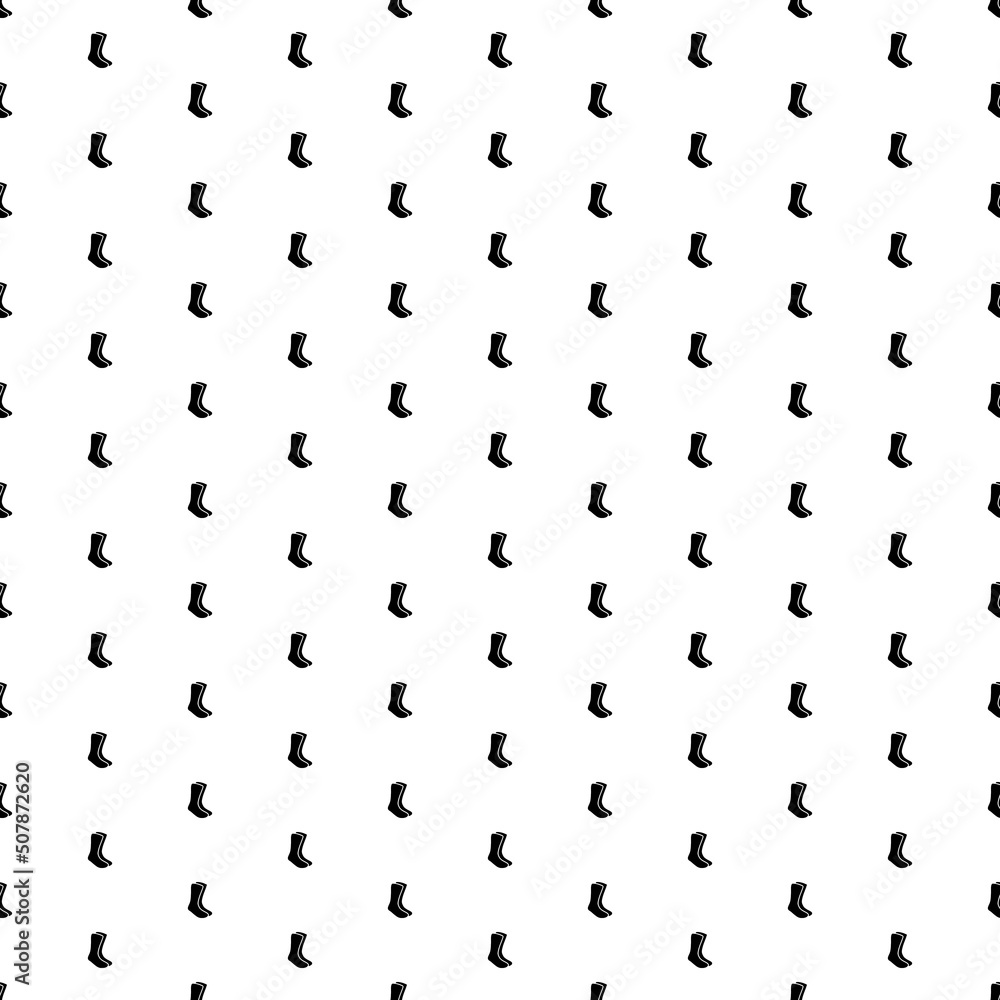 Square seamless background pattern from geometric shapes. The pattern is evenly filled with black socks symbols. Vector illustration on white background Square seamless background pattern from geometric shapes. The pattern is evenly filled with black socks symbols. Vector illustration on white background