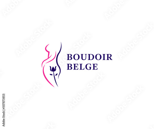 Boudoir Logo Design vector Template	