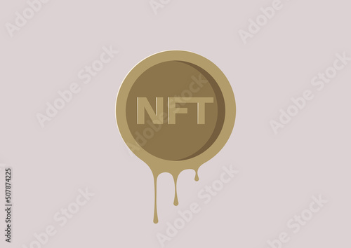 An NFT token melting, a crypto currency market crisis
