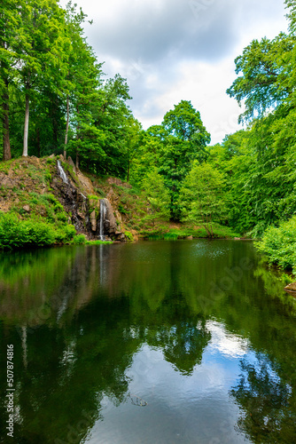 Sommerspaziergang im schönen Park in Altenstein bei Bad Liebenstein - Thüringen - Deutschland