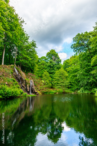 Sommerspaziergang im sch  nen Park in Altenstein bei Bad Liebenstein - Th  ringen - Deutschland