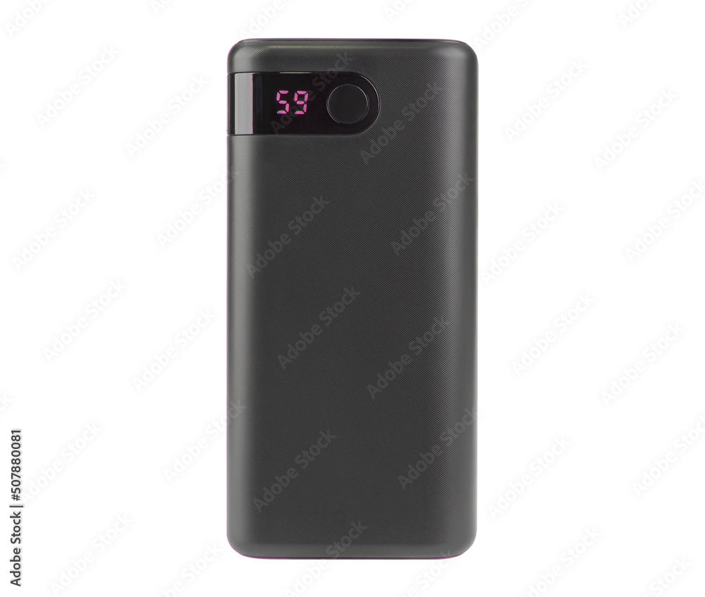 portable charger for phone, gadget for phone tablet, on white background portable charger for phone, gadget for phone tablet, on white background