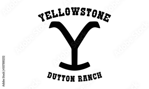 Fotografia Yellowstone Dutton Ranch cut file, SVG , Cricut, Silhouette , Eps, Graphics, Vec