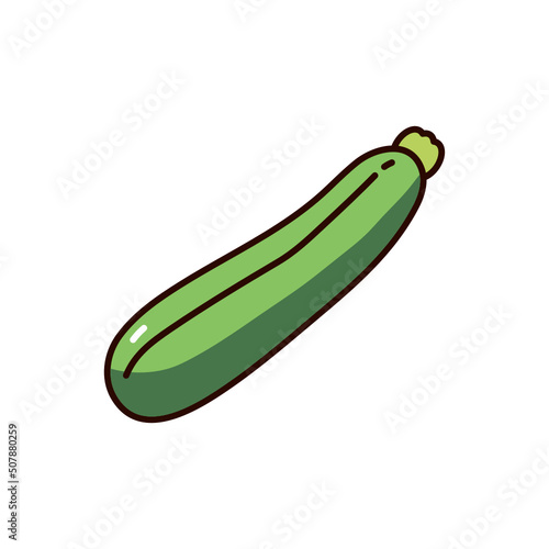 zucchini icon illustration