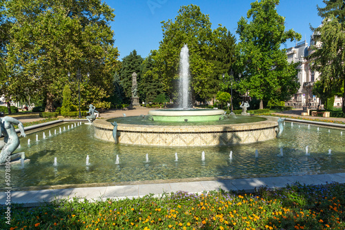 Kniaz Alexander Battenberg Square in city of Ruse, Bulgaria