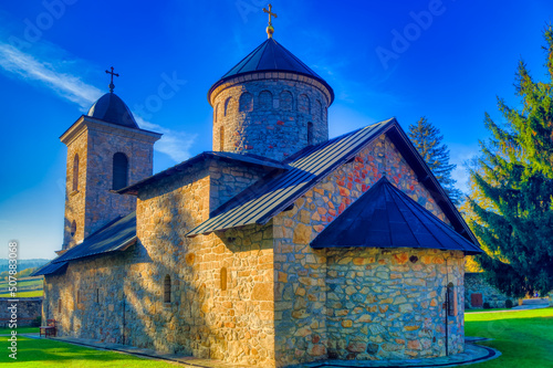 Old Orthodox medieval monastery in Bosnia and Herzegovina. 
