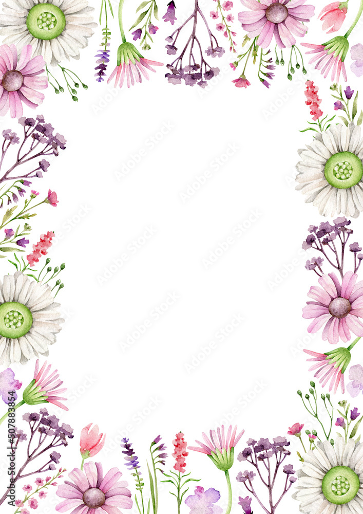 frame with flowers frame with flowers