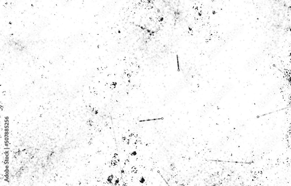 Dark Messy Dust Overlay Distress Background. Easy To Create Abstract Dotted, Scratched, Vintage Effect With Noise And Grain