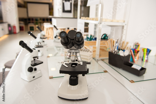Microscope in modern laboratory