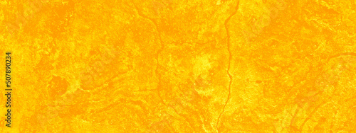 Abstract painted texture of yellow or orange wall, Yellow cement wall texture with space for text, Antique Bright yellow paper texture with blurry grunge texture.