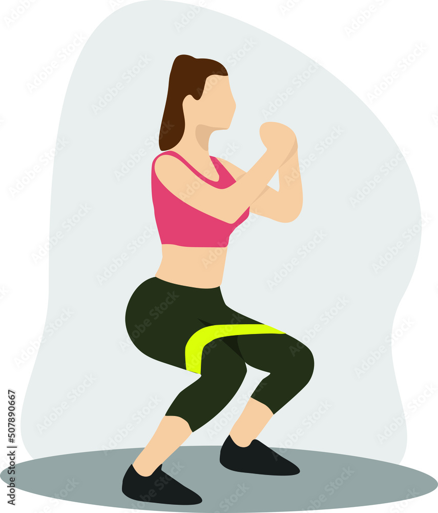 women exercising squat workout routine women exercising squat workout routine