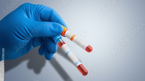 Blood sample for Genetic test, known as mutations,