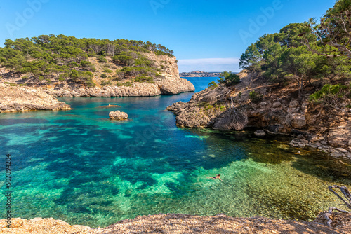 Rocky sea coast. Mallorca island © Nataliya Schmidt