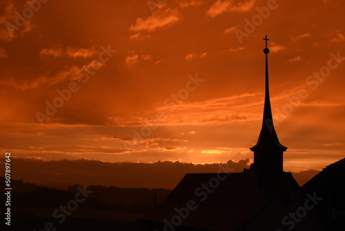 church at sunset © Sara