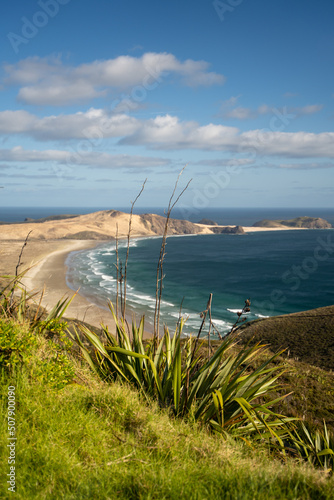 Beaches of New Zealand s far North at Cape Reinga 